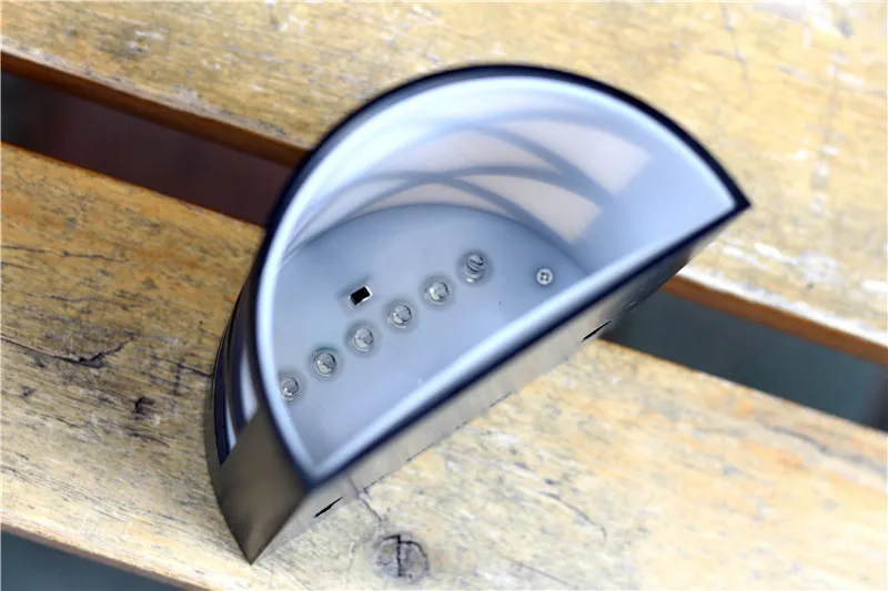 30 шт./лот Водонепроницаемый 6 светодиодных солнечных батареях Забор желоба свет