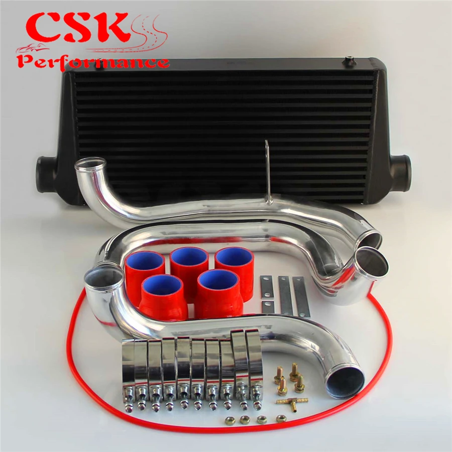 Улучшенный интеркулер FMIC + Комплект труб из алюминия Подходит для Nissan Skyline R32 GTST