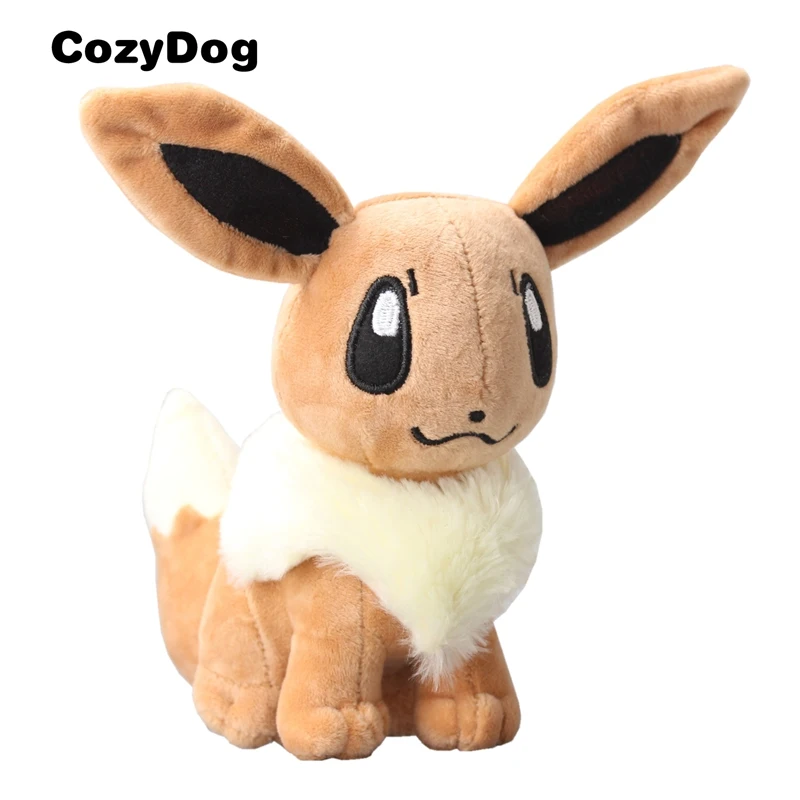 Eevee 30 см Большой размер стоя Eevee Espeon Umbreon Sylveon Jolteon Плюшевые игрушки куклы аниме Eevee набивные куклы, игрушки для детей подарок - Цвет: Eevee