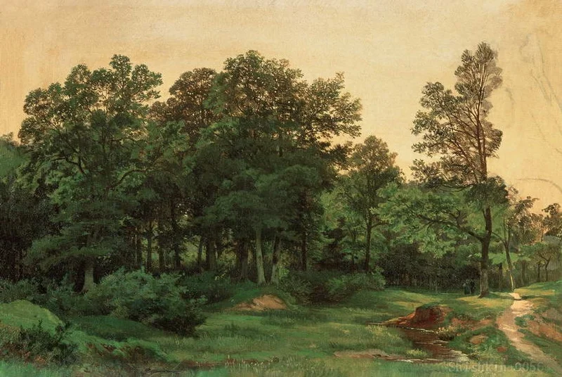 Картина Иван Шишкин хайстокс пейзаж кухня для гостиной ресторана высокое