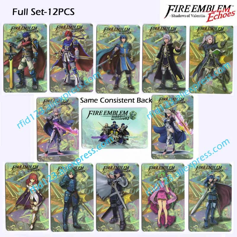Fire Emblem-12PCS NTAG215 печатная NFC карта, написанная Tagmo, может работать для переключения последних данных Metroid Samus Returns - Цвет: Fire Emblem-12PCS