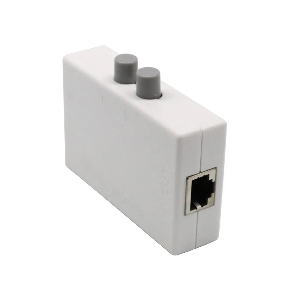 Vovotrade 2 порта AB ручной сетевой распределительный коммутатор коробка 2In 1/1In2 RJ45