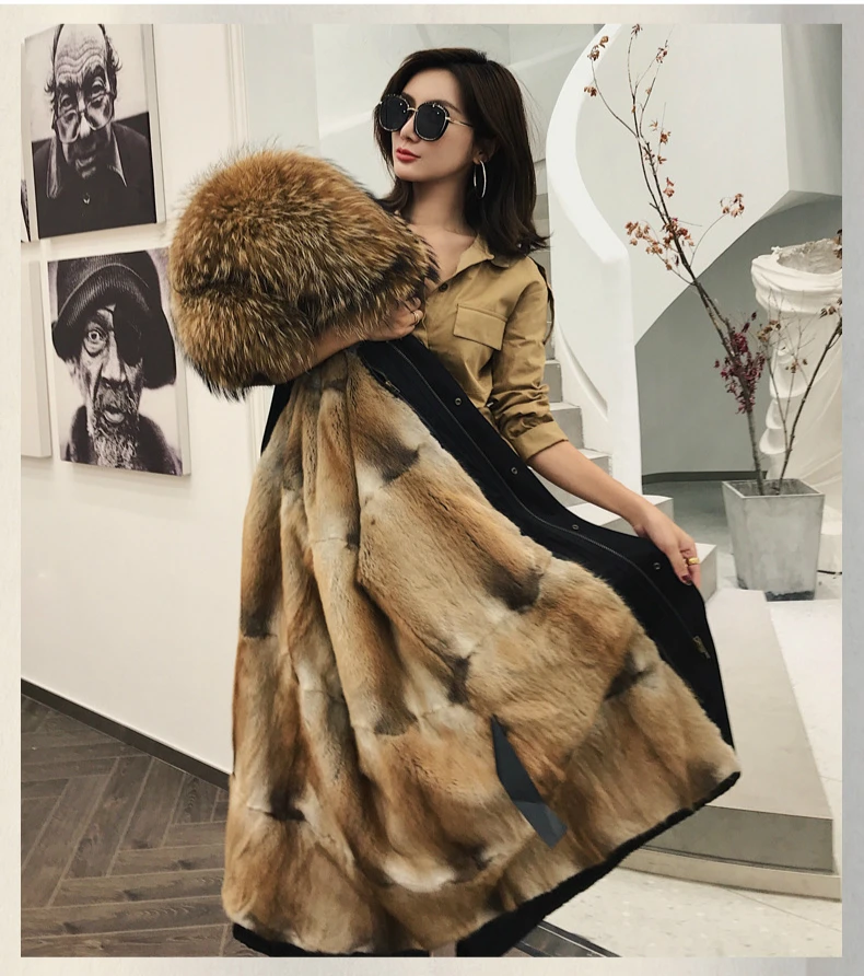 OFTBUY, водонепроницаемая парка, зимняя куртка, женская шуба из натурального меха енота, Воротник из меха Капор из норки, съемная уличная одежда