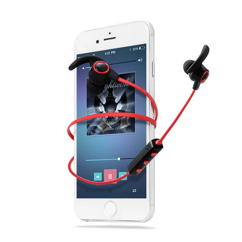 H6 Bluetooth Headset V4.1 Sport Wireless Headphone with Mic Stereo Music Noise Canceling for Xiaomi iphone | Электроника