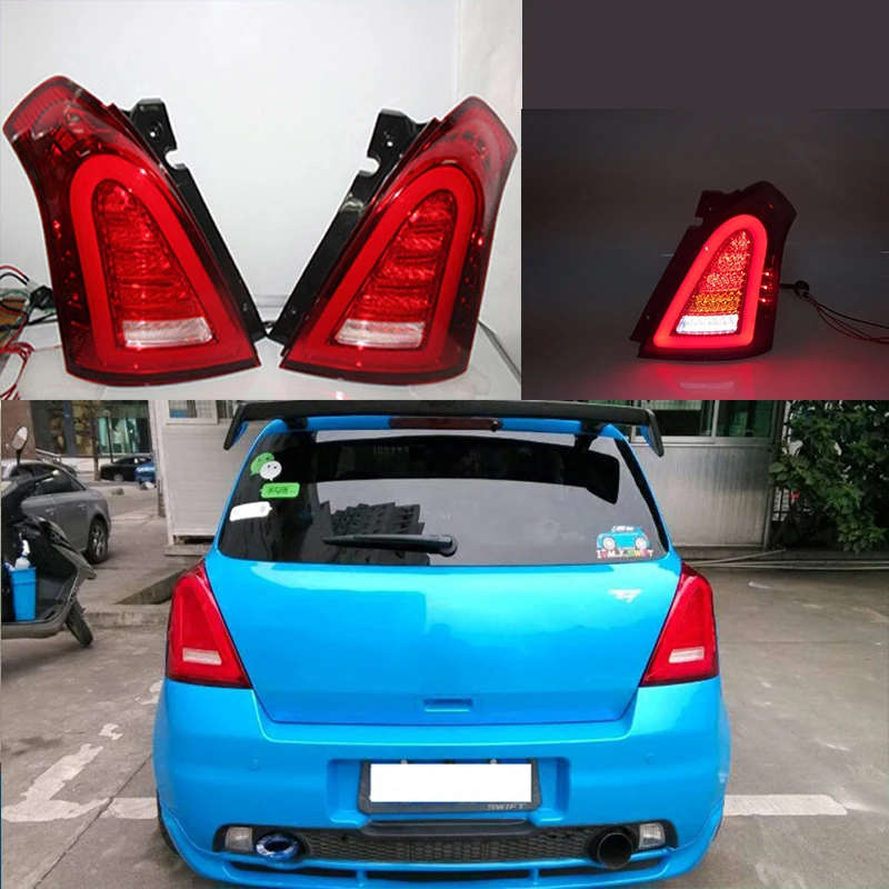 2 шт. стайлинга автомобилей чехол для Suzuki Swift задних сигнальных огней 2004 2017