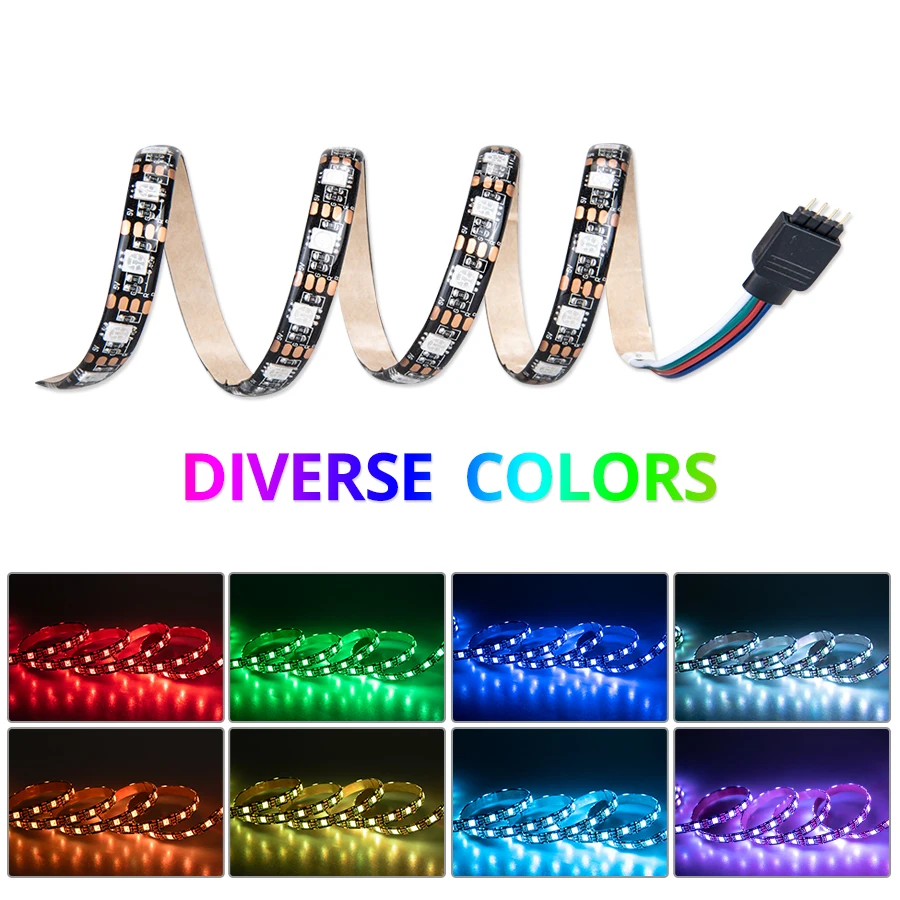 Цветная (RGB) светильник автомобиля RGB Светодиодные ленты Цвета Декоративные