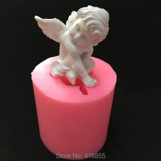 Силиконовая 3d форма для мыла в виде Купидона ангела свечи формы ручной работы