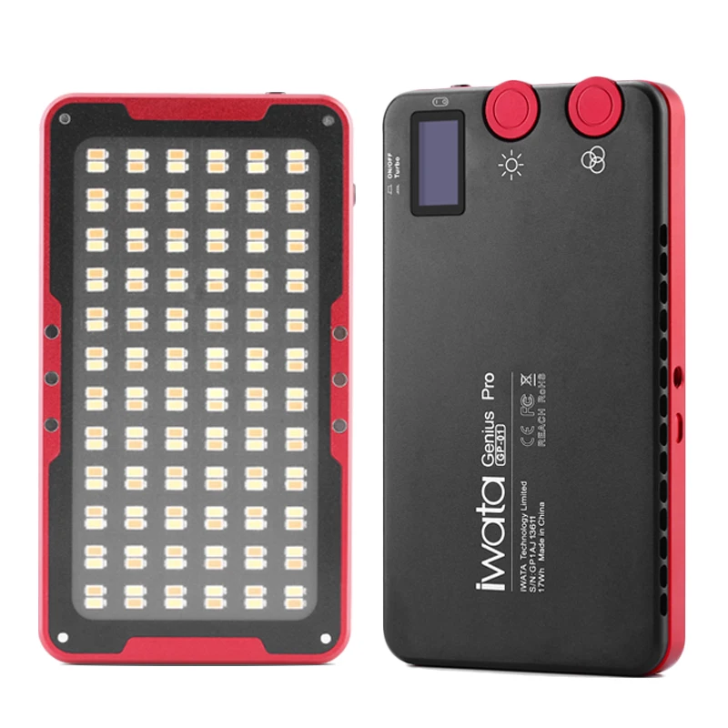 Iwata GP-01 24W 144 LED заполняющий свет 2600 K-6000 K Buit-in литиевая батарея портативный телефон