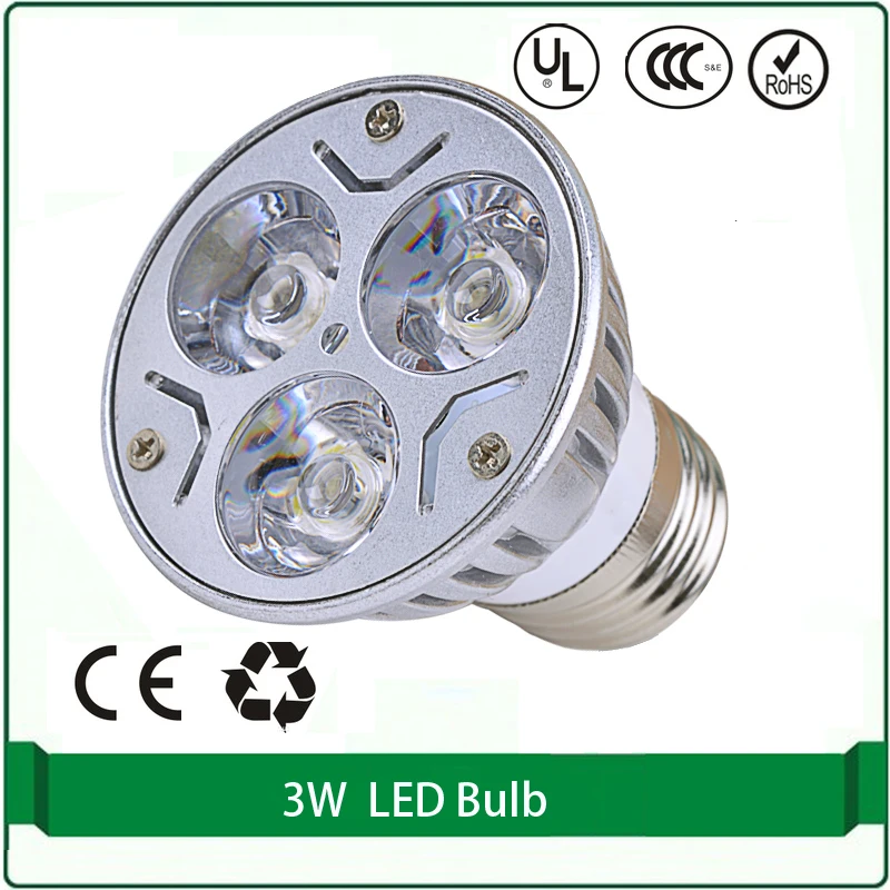 (3 шт./лот) spotlight для подвесной светильник 3x1 высокой мощности LED E27 Spotlight kichler водить