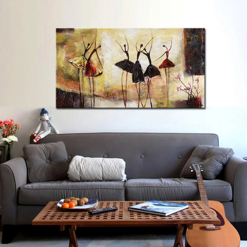 Художественная живопись балерины Ручная роспись Современная Абстрактная