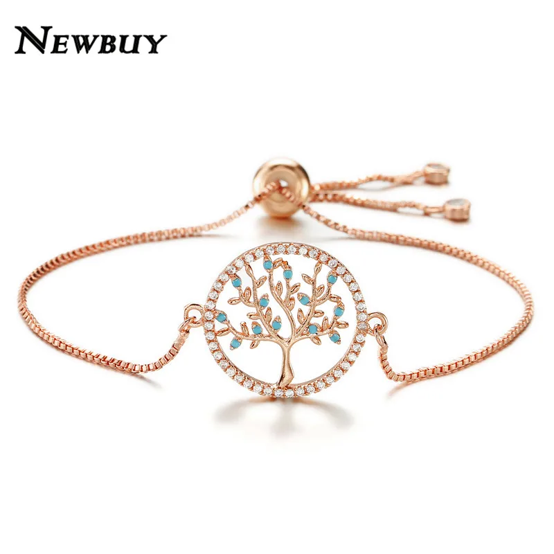 Новинка модный медный браслет с подвесками в виде дерева жизни для женщин