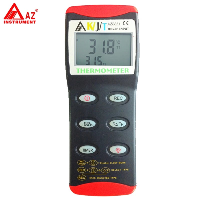 

AZ-8851 Portable K/J/T Thermocouple Thermometer Tester