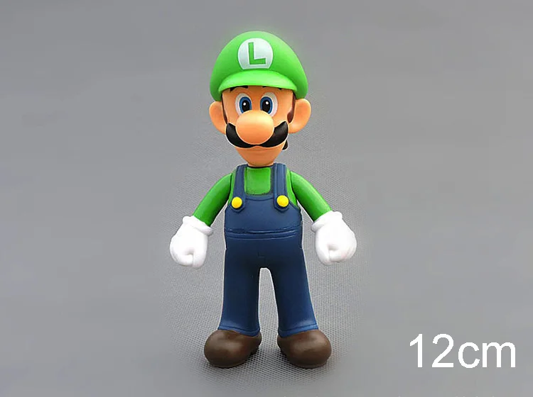 SUPER MARIO BROS, ПВХ фигурка, игрушки, модель 12-15 см, Марио Луиджи Йоши, Ослик Конг, коллекционные игрушки, куклы для детей