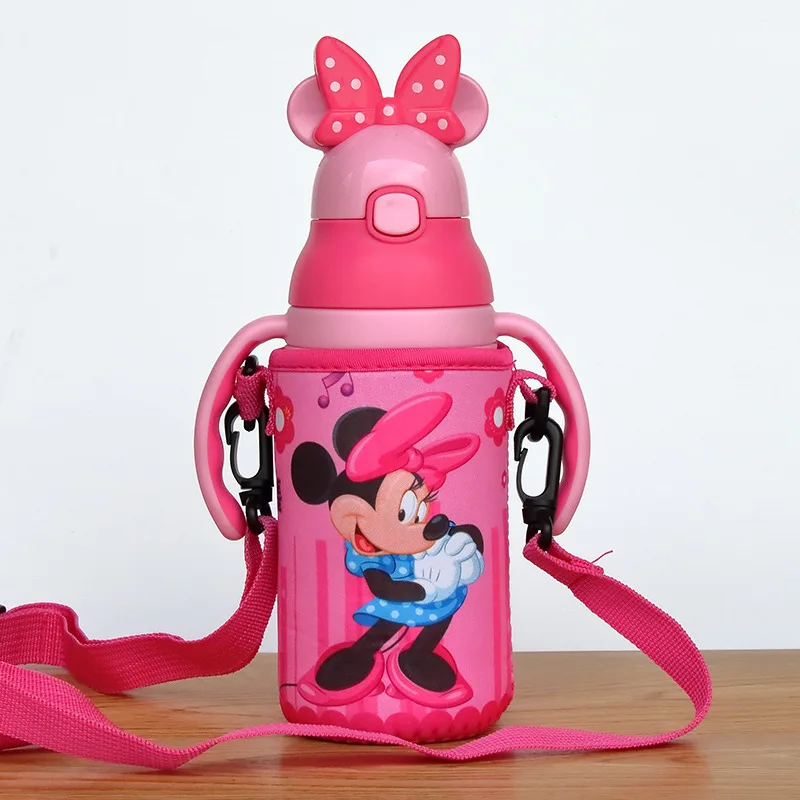 Детский рюкзак для переноски с изображением Микки из мультфильма disney, чехол для переноски, чашка с изоляцией, прямая чашка, Набор чашек 220-300 мл