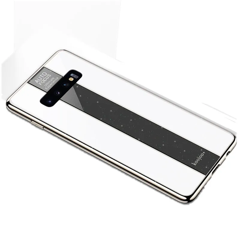 Чехол для телефона Samsung S10 Plus, чехол для Galaxy Note 10 Plus, зеркальное покрытие, твердая задняя крышка для Samsung Galaxy S10 plus, чехлы S10e - Цвет: Белый