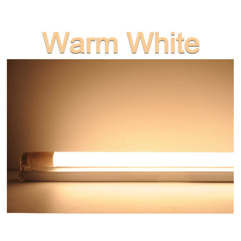 Warm White Kaguyahime RGB 360 градусов яркий светодиодный светильник T8 220 в 60 см 600 мм 10 Вт светодиодный T8 Интегрированный драйвер люминесцентная лампа T8 белая - Испускаемый цвет: Warm White