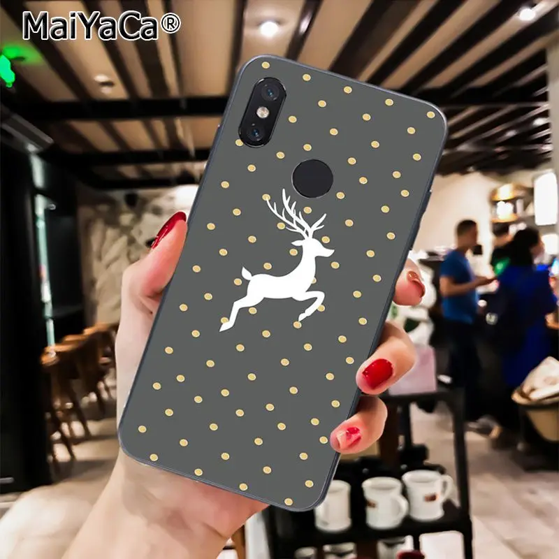 A3 MaiYaCa год Рождественский олень Санта чехол для телефона для Xiaomi Redmi8 4X 6A S2 7A 6A Redmi 5 5Plus Note5 7 Note8Pro - Цвет: A3