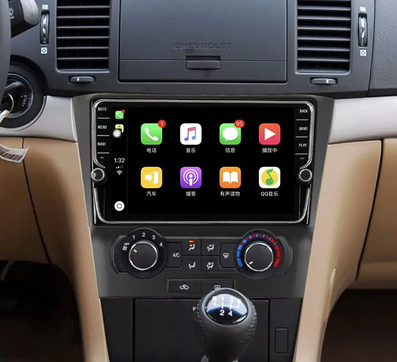 9 дюймов Android 8 1 9853 4 Гб + 64 ГБ Автомобильный GPS навигационный плеер для Chevrolet Epica 2002