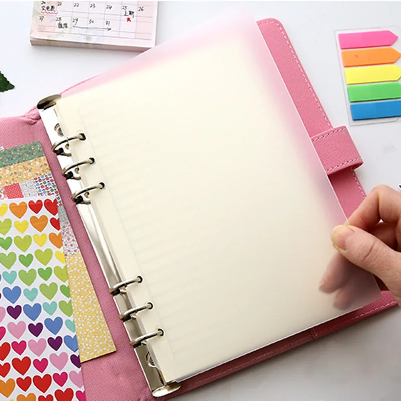 

A5 A6 PP Matt Frosted Plate for Protecting Inner Paper Spacer for Planner Filofax Organizer Divider Separator Board Page
