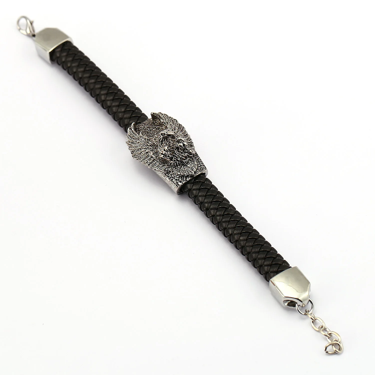12 шт./лот Панк Мода Орел браслет &quotястреб&quot для мужчин bijoux pulseras простой кожаный