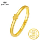 Кольцо ZZZ из 24-каратного золота в форме сердца, романтический и классический дизайн с изменяемым размером, кольца для вечеринки, свадьбы, желтые золотые кольца, лидер продаж 2020