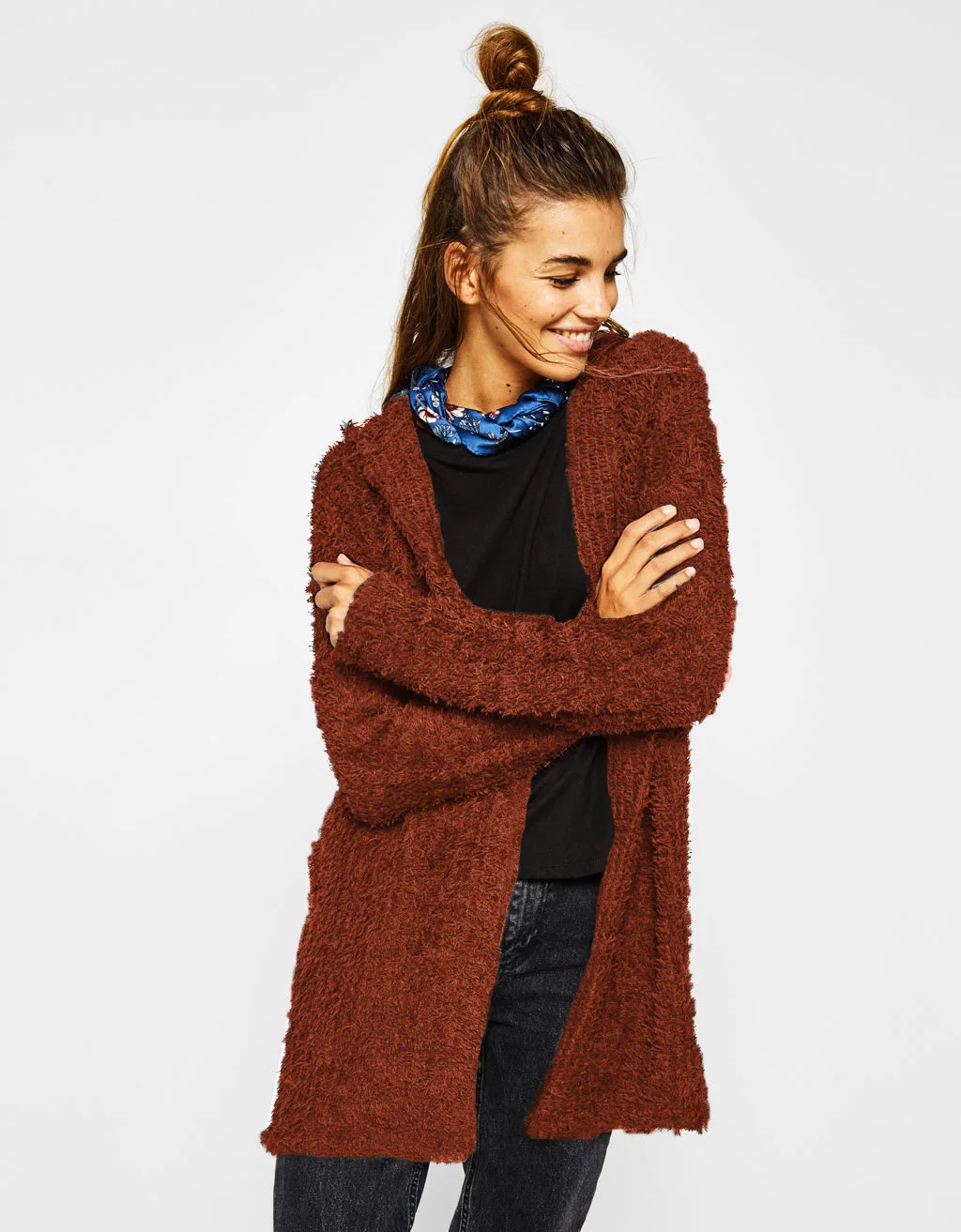 

2021 autumn hot sale cute women sweaters computer knitted long open stitch v-neck female fashion girl long sweaters