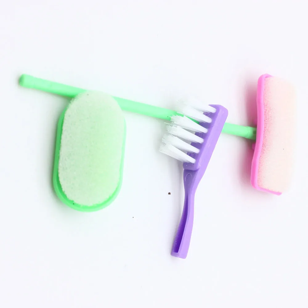 9 шт. куклы ролевые игры набор для чистки игрушек кукол цвет разные аксессуары