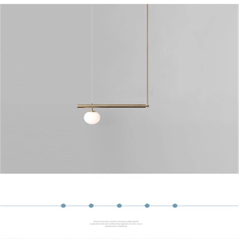 Lámpara colgante de ambiente minimalista nórdico, sala de galería creativa, cocina, suspensión geométrica, iluminación interior