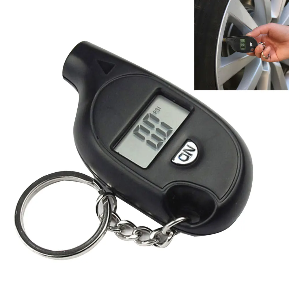 

New Portable Mini LCD Digital Tire Tyre Air Pressure Gauge Tester Keychain for Car Truck Bicycle 3-150psi CSL2017