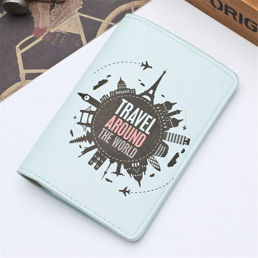 Hotsales New Cover Travel Passport Card Case Women Men Credit Holder ID&Document CH02B|Держатели для карт и пропусков| |