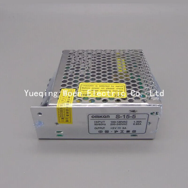 S-15-5 переключатель 5V трансформатор питания 5V3A 15W LED Импульсный источник питания
