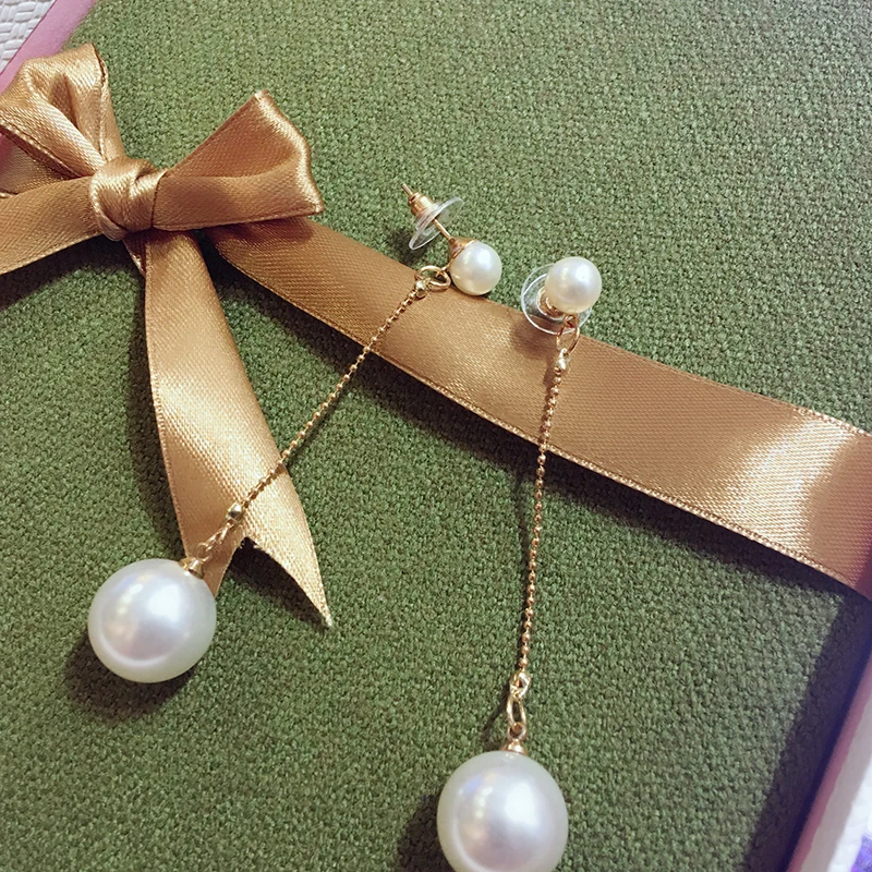 European Fashion Simulated Pearls Earrings Long Tassel For Women Lady Jewelry Brincos 2019 New | Украшения и аксессуары
