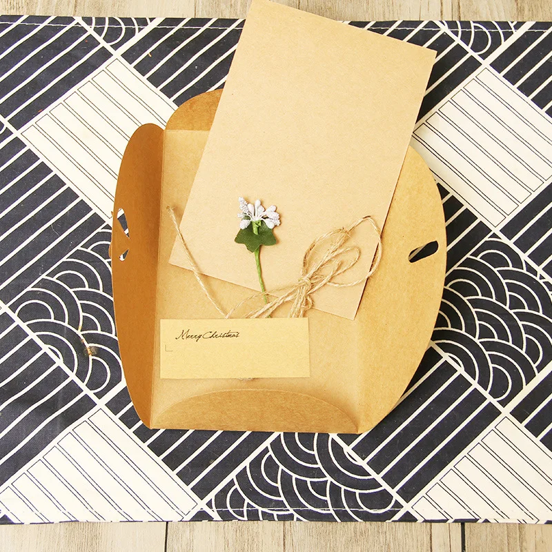 10 ⑤ пакет 2020 новый год Сделай Сам ретро крафт бумага рождественские