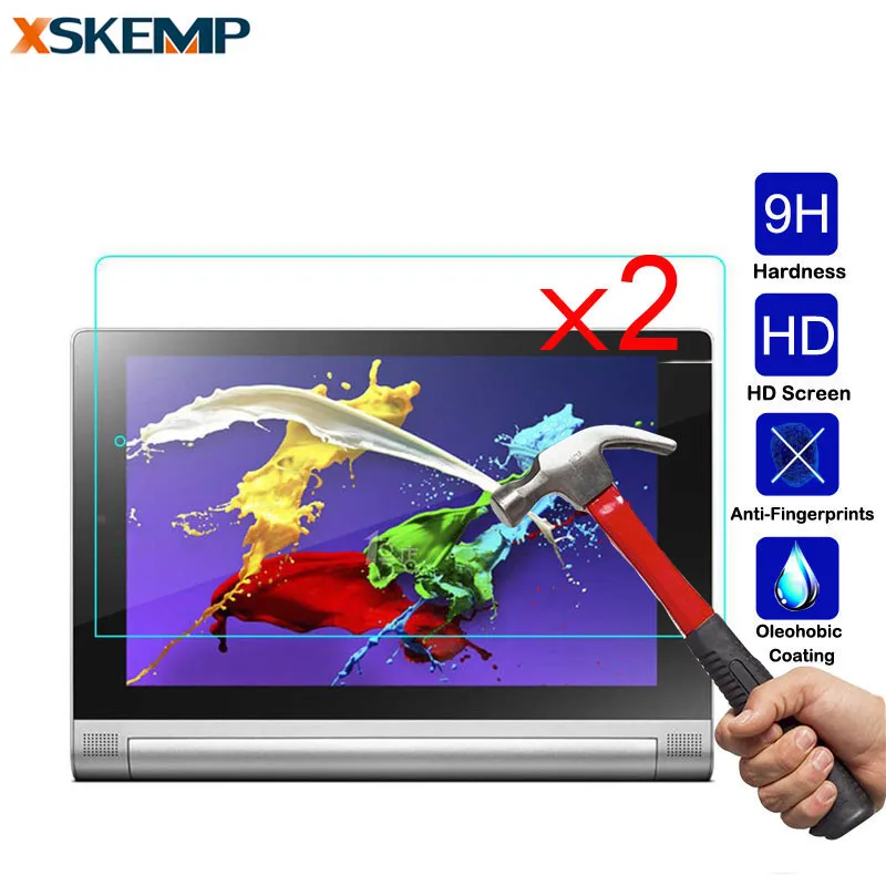 2 шт./лот Противоударная защита экрана закаленное стекло для Lenovo Yoga Tab 3 Pro 10 1 850F 1051F