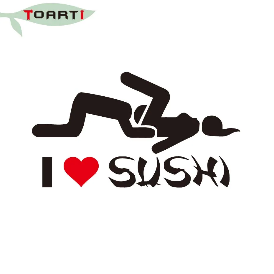 14*9 см я люблю суши взрослых забавные наклейки для автомобиля абстрактный узор