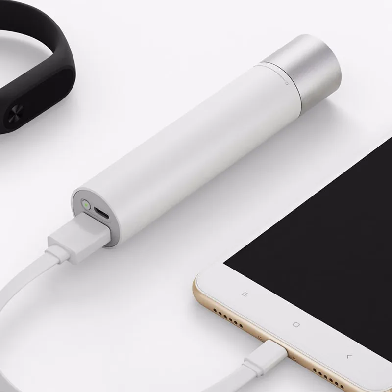 Портативное портативное зарядное устройство Xiaomi с регулируемой яркостью 3350 мА/ч, литиевая батарея, usb порт для зарядки, легкая Мобильная мощность