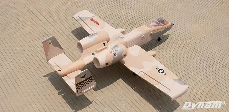 Dynam A10 Twin 64 мм EDF rc jet plane PNP и RTF высокомасштабированный Warthog Thunderbold II A10|rc plane|jet planerc |