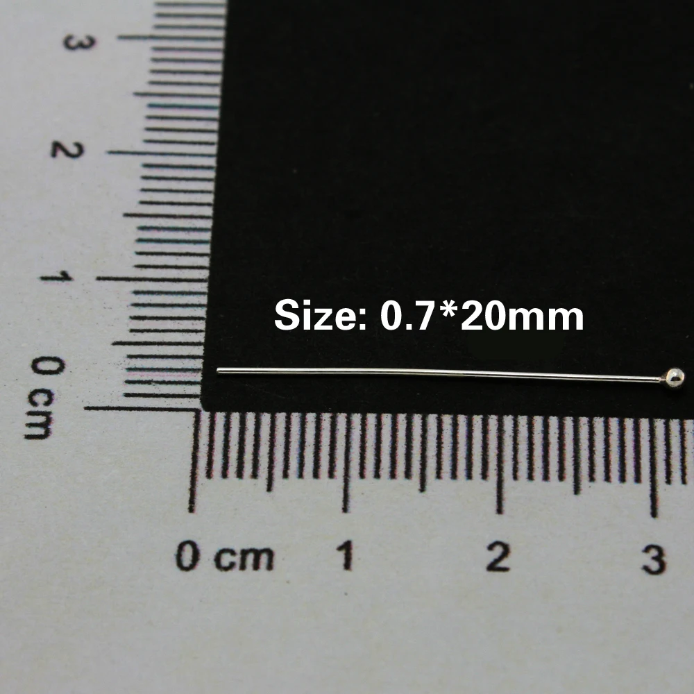 Бесплатная доставка 30 шт./лот Стерлинговое Серебро 925 пробы шпилька ювелирное