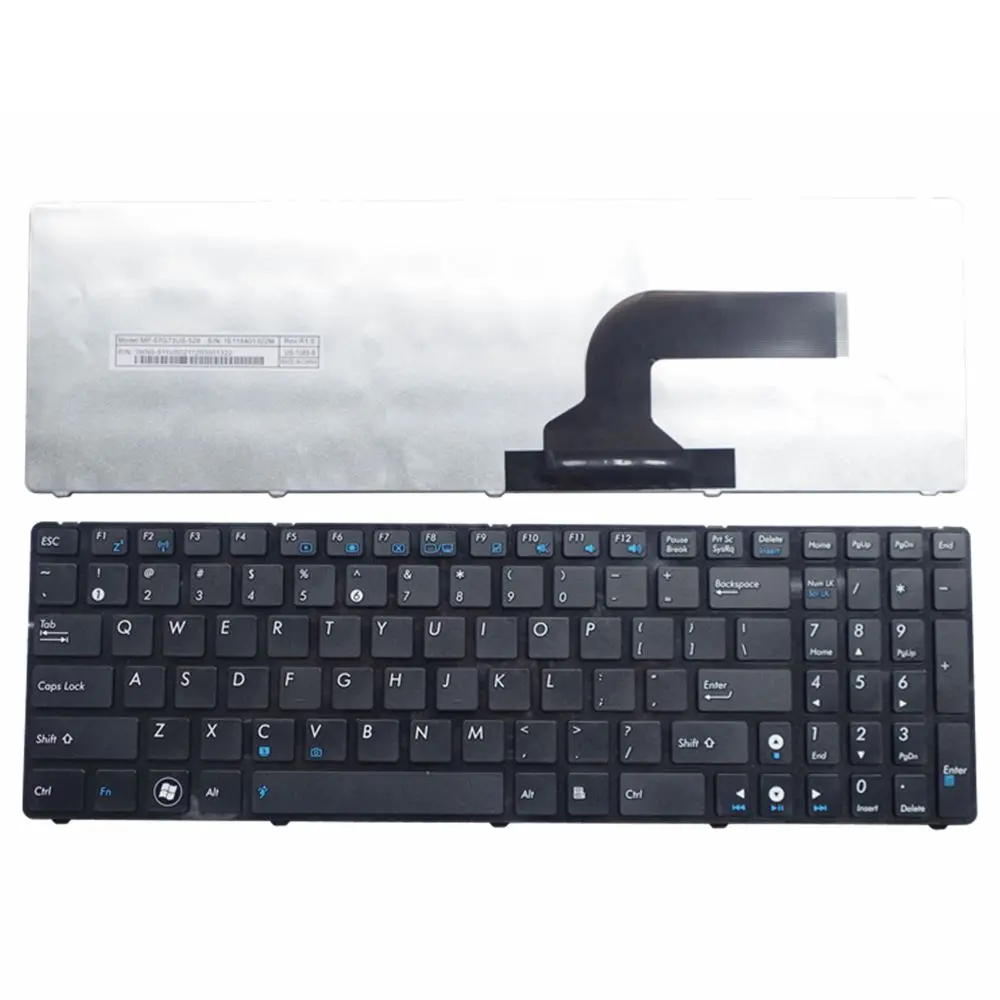 Английская клавиатура для ASUS K52 k53s X61 N61 G60 G51 MP-09Q33SU-528 V111462AS1 0KN0-E02 RU02 04GNV32KRU00-2 черная