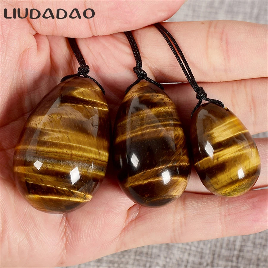 LIUDADAO тигровые глазные Яйцы Кристальный массаж яйца для женщин Кегель упражнений