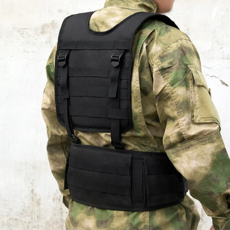 

Tactical Padded Battle Belt With Detachable Suspender Straps Airsoft Combat Duty Belt With Comfortable Pads And Removable Harnes