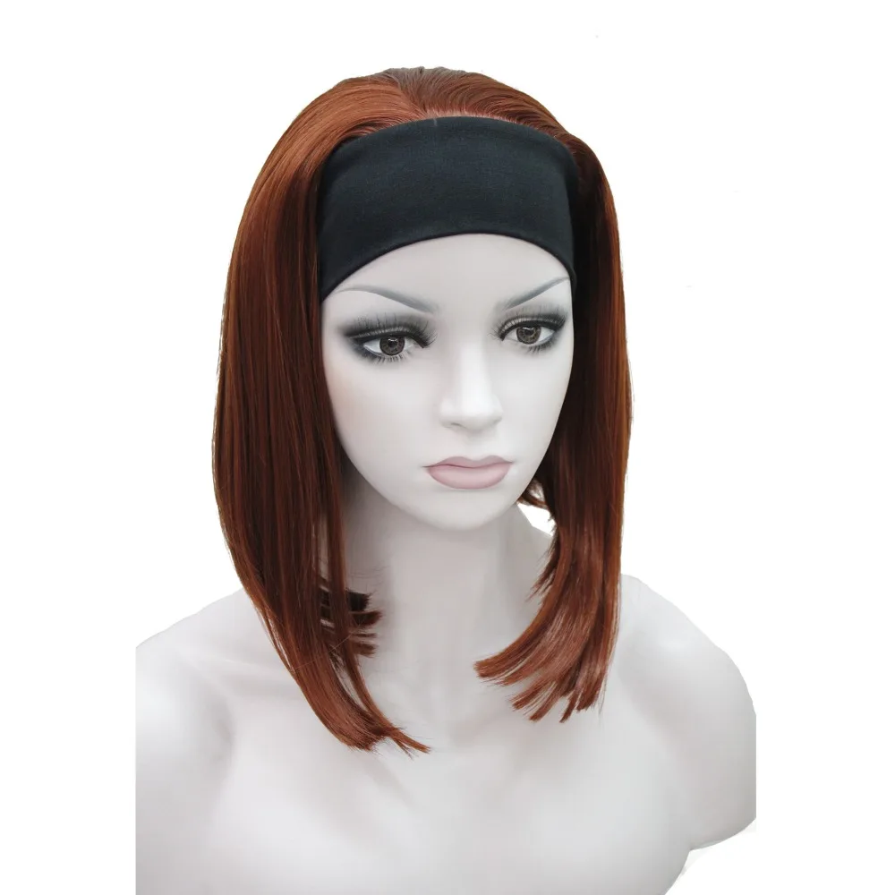 StrongBeauty средние Натуральные Прямые парики 3/4 черный/светлый женский парик с
