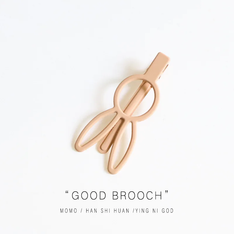 beige Милые матовые заколки с кроликом, модные заколки для волос для женщин и девочек, заколки для волос, аксессуары, Мультяшные заколки для волос, аксессуары для волос - Цвет: beige