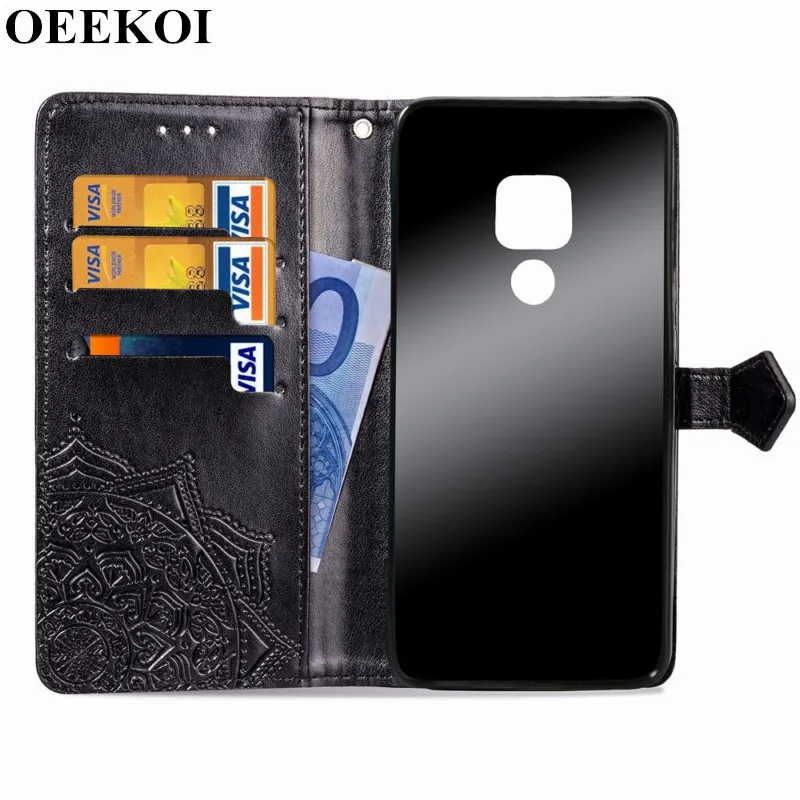 Откидной Чехол OEEKOL Datura Flower кожаный чехол для Huawei P20 Lite 2019/Nova 5/P Smart Z/Y9 Prime 2019/Mate