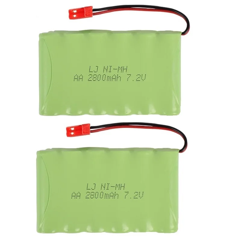 Multi YUKALA 7,2 V 2800mAh ni-mh аккумуляторная батарея SM разъем для RC грузовика/RC автомобиля/RC лодки/RC Танк JST/SM/Tiamiya 7,2 v 2800 mah - Color: Multi