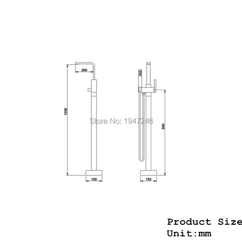 Полированный хромированный Римский смеситель для ванной комнаты с