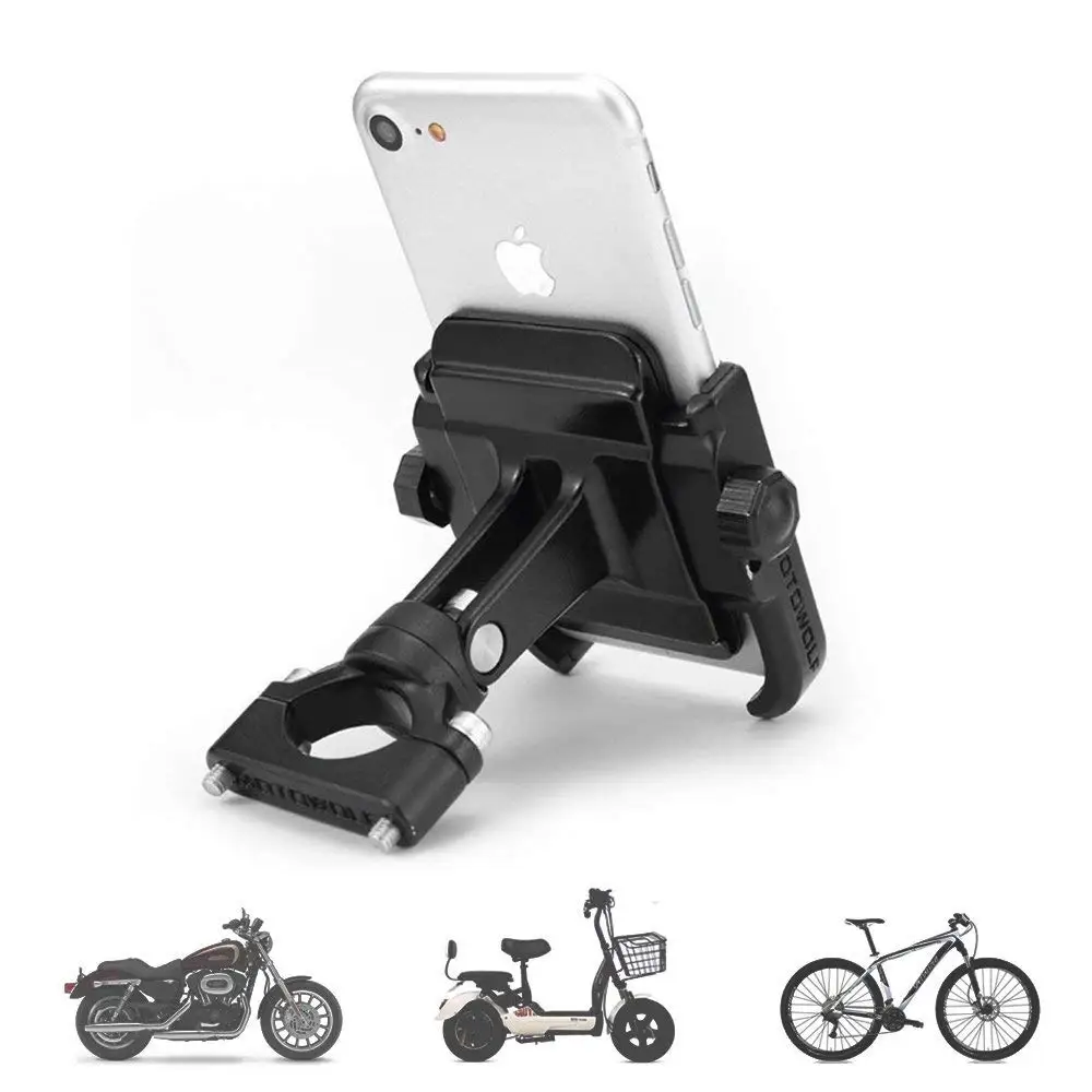 Aluminum Alloy Motorcycle Phone Stand Holder For iPhoneX 8 7 6s Support Telephone Moto Bracket GPS Bike Handlebar | Мобильные