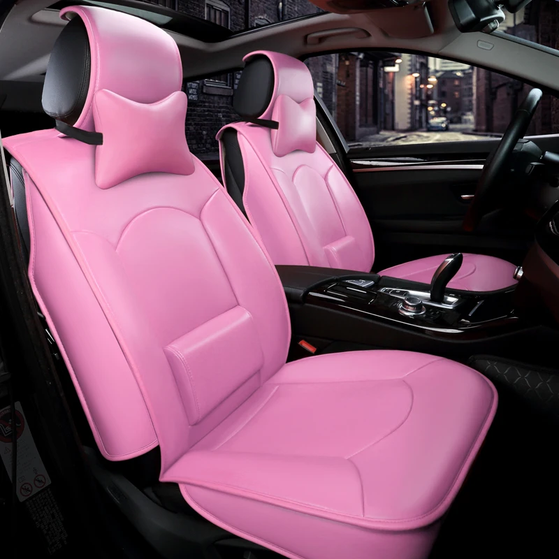 Женский милый розовый универсальный чехол для автомобильных сидений|car seat cover