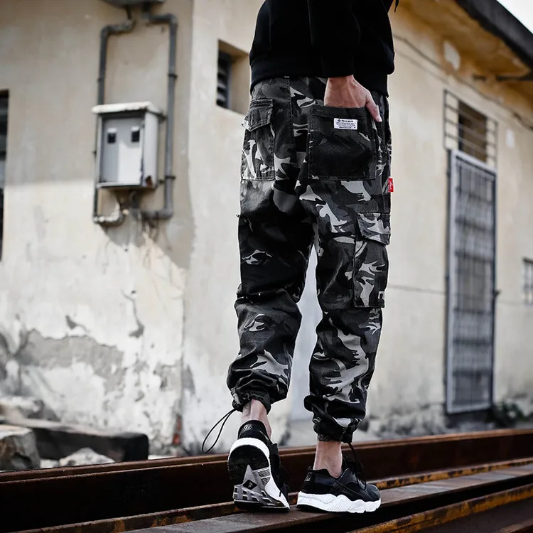 4 Colors Men casual Army jogger pants Young Solid Camo Cargo Joggers Pants | Мужская одежда