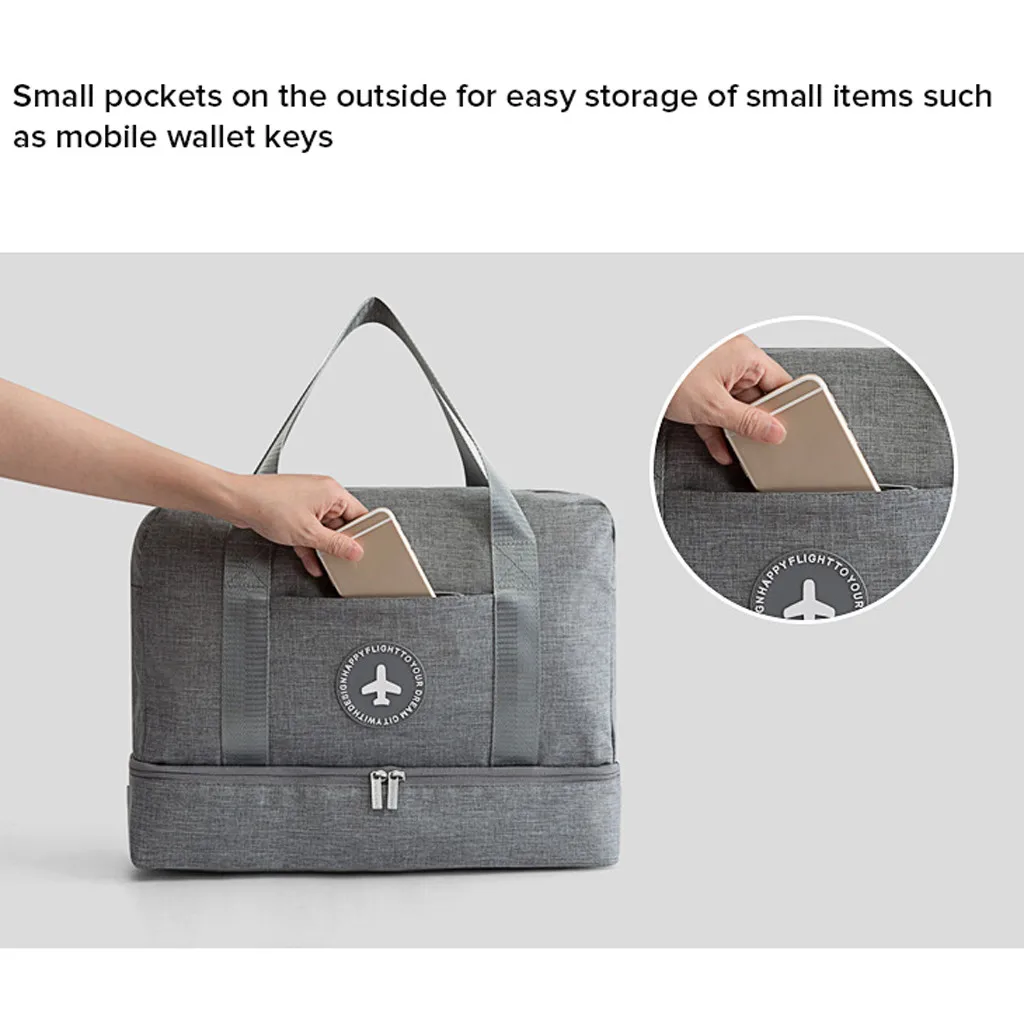 Багажная сумка 2019 дорожная для мужчин и женщин переноски хранения с сухим